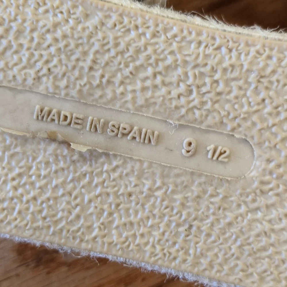 Picon Espadrille Sandals Made in Spain Size 9.5